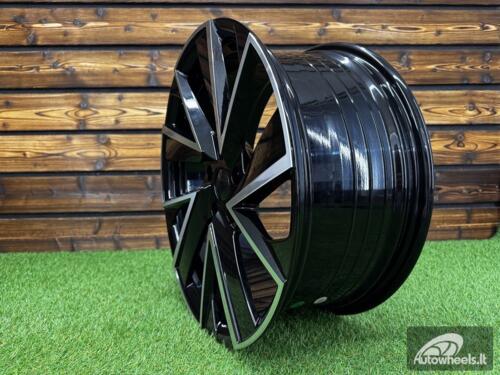 Ratlankis R18x8  5X112  ET  41  57.1  FE181  (YF5698)  Black Polished (MB)  For SKODA  (A)  (HYBRID FORGED)