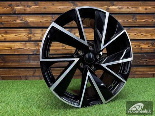 Ratlankis R18x8  5X112  ET  41  57.1  FE181  (YF5698)  Black Polished (MB)  For SKODA  (A)  (HYBRID FORGED)
