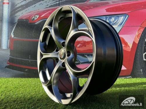 Ratlankis R18x8  5X110  ET  33  65.1  L1664  (YF5707)  Hyper Black (HB)  For ALFA  (Z6)  (HYBRID FORGED (ET32))