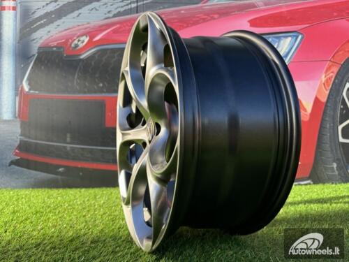Ratlankis R18x8  5X110  ET  33  65.1  L1664  (YF5707)  Hyper Black (HB)  For ALFA  (Z6)  (HYBRID FORGED (ET32))