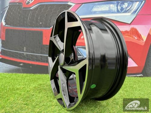 Ratlankis R17x7  5X112  ET  40  57.1  B5340  (IN5339)  Black Polished (MB)  For VW  (A+P2)