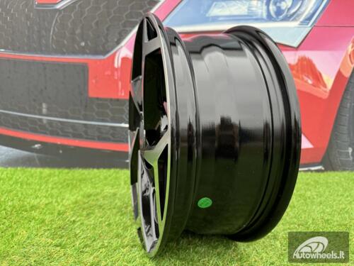 Ratlankis R17x7  5X112  ET  40  57.1  B5340  (IN5339)  Black Polished (MB)  For VW  (A+P2)