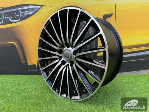 Ratlankis R18x7.5  5X112  ET  40  66.6  B5909  (3S5909)  Black Polished (MB)  For MER  (P)  (HYBRID FORGED)