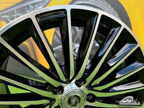 Ratlankis R18x7.5  5X112  ET  40  66.6  B5909  (3S5909)  Black Polished (MB)  For MER  (P)  (HYBRID FORGED)