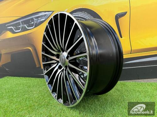 Ratlankis R18x8.5  5X112  ET  52  66.6  B5909  (3S5909)  Black Polished (MB)  For MER  (K2)  (HYBRID FORGED)