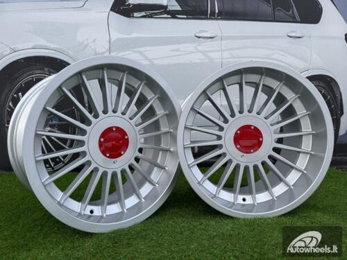 Ratlankis R18x9  5X120  ET  15  74.1  FBX257  Silver (SI)  For BMW  (A)  (HYBRID FORGED Rear+Front)