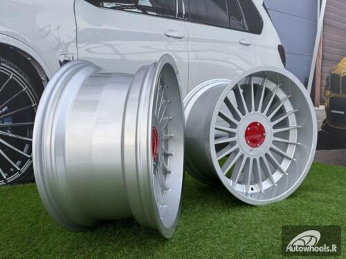 Ratlankis R18x9  5X120  ET  15  74.1  FBX257  Silver (SI)  For BMW  (A)  (HYBRID FORGED Rear+Front)