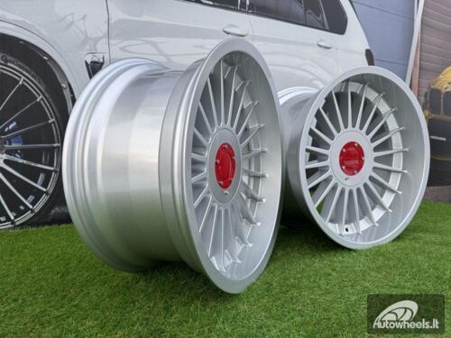 Ratlankis R18x10.5  5X120  ET  20  74.1  FBX257  Silver (SI)  For BMW  (A)  (HYBRID FORGED Rear+Front)