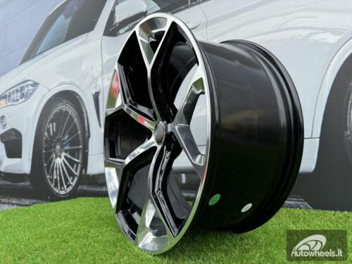 Ratlankis R22x10  5X112  ET  19  66.5  I5598  (FBX112)  Silver Shining+Black (SSBL)  For AUD  (A)  (HYBRID FORGED)