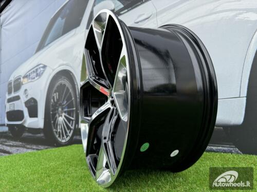 Ratlankis R22x10  5X112  ET  19  66.5  I5598  (FBX112)  Silver Shining+Black (SSBL)  For AUD  (A)  (HYBRID FORGED)