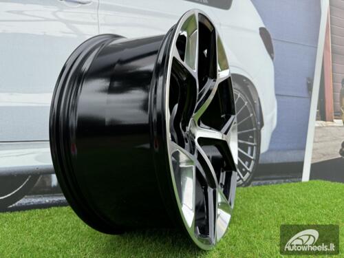 Ratlankis R22x10  5X112  ET  19  66.5  I5598  (FBX112)  Silver Shining+Black (SSBL)  For AUD  (A)  (HYBRID FORGED)