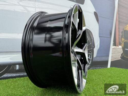 Ratlankis R22x10  5X112  ET  19  66.5  I5598  (FBX112)  Silver Shining+Black (SSBL)  For AUD  (A)  (HYBRID FORGED)