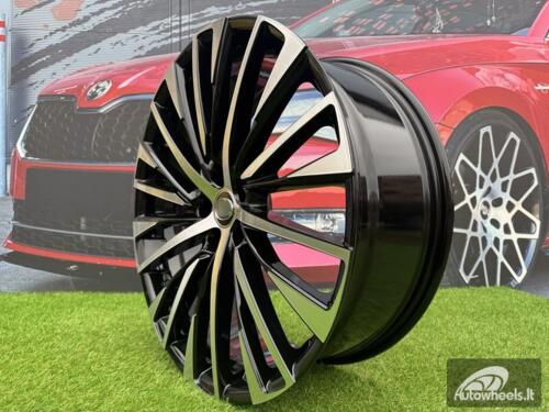 Ratlankis R18x8  5X114.3  ET  40  60.1  Y1118  (FBX176)  Black Polished (MB)  For LEX  (A)  (HYBRID FORGED)
