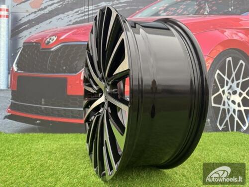 Ratlankis R18x8  5X114.3  ET  40  60.1  Y1118  (FBX176)  Black Polished (MB)  For LEX  (A)  (HYBRID FORGED)
