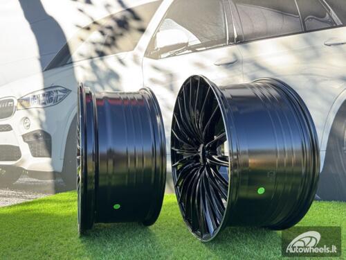 Ratlankis R18x8  5X112  ET  45  66.6  B5909  (FBX149)  Black+Polished Lip (BLPL)  For MER  (A)  (HYBRID FORGED)
