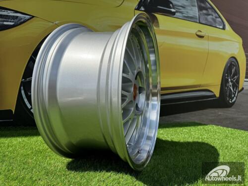 Ratlankis R16x7.5  4X100  ET  20  57.1  A1025  (IN0082)  Silver+Polished Lip (SP)  For RACIN  (A)  (BBS Style Rear+Front)