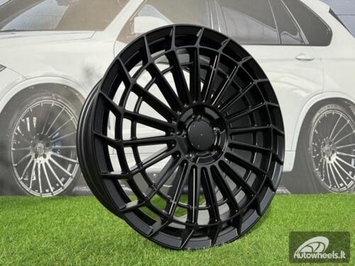 Ratlankis R19x8.5  5X112  ET  38  66.6  FBX162  (YF0359)  Black Half Matt (BLHM)  For MER  (A)  (HYBRID FORGED Rear+Front)