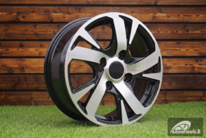 Ratlankis R14x5.5  4X114.3  ET  45  60.1  I5391  Black Polished (MB)  For RACIN  (A)