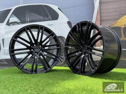 Ratlankis R21x11.5  5X130  ET  69  71.6  B1271  (H3085F)  Black (BL)  For PORCH  (Z3)  (HYBRID FORGED Rear+Front)