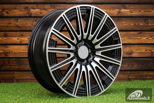 Ratlankis R20x8.5  5X112  ET  43  66.6  FLB005  Black Polished (MB)  For MER  (Z3)  (HYBRID FORGED Front+Rear)