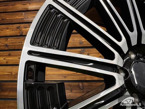 Ratlankis R20x9.5  5X112  ET  51  66.6  FLB005  Black Polished (MB)  For MER  (Z3)  (HYBRID FORGED (E-Class Br214)Front+Rear)