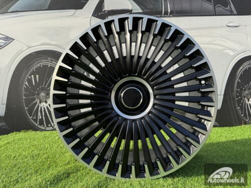Ratlankis R21x9  5X112  ET  30  66.6  H3286F  Black Polished Half Matt (MBHM)  For MER  (Z3)  (HYBRID FORGED Front+Rear)