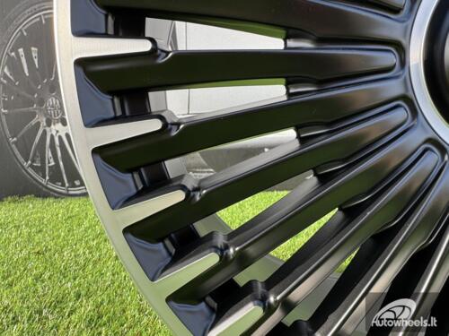 Ratlankis R21x10  5X112  ET  40  66.6  H3286F  Black Polished Half Matt (MBHM)  For MER  (Z3)  (HYBRID FORGED Front+Rear)