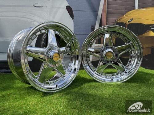 Ratlankis Ferrari Azev Type A Style R17X10J 5X112/5X120 ET15 72.6 Chrome 