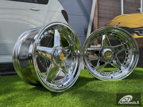 Ratlankis Ferrari Azev Type A Style R17X10J 5X112/5X120 ET15 72.6 Chrome 