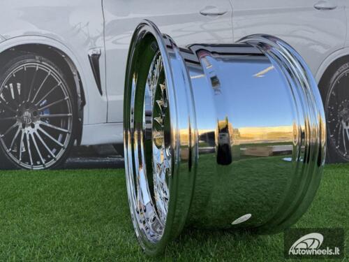 Ratlankis CRX Turbine style 15X8.25J 4X100 ET0 73.1 Black Chrome wheel