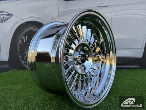 Ratlankis CRX Turbine style 15X8.25J 4X100 ET0 73.1 Black Chrome wheel