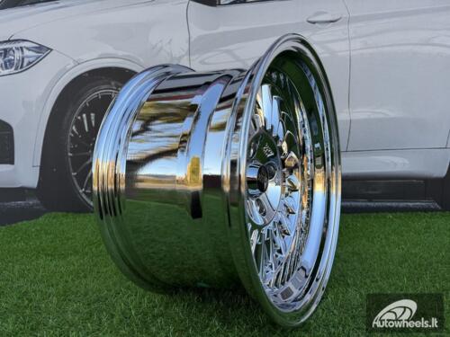 Ratlankis CRX Turbine style 15X8.25J 4X100 ET0 73.1 Black Chrome wheel