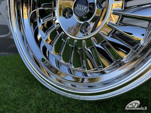 Ratlankis CRX Turbine style 15X8.25J 4X100 ET0 73.1 Black Chrome wheel