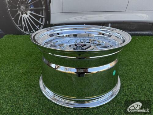 Ratlankis CRX Turbine style 15X8.25J 4X100 ET0 73.1 Black Chrome wheel