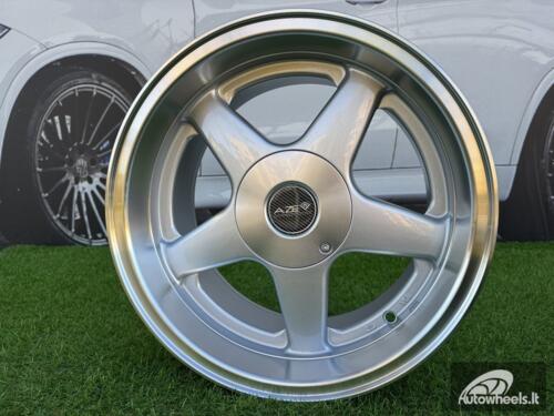 Ratlankis Azev Type A Style R15X8J 5X100/5X114.3 ET20 73.1 Silver with Diamond Cut Lip