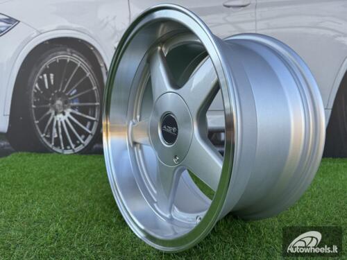 Ratlankis Azev Type A Style R15X8J 5X100/5X114.3 ET20 73.1 Silver with Diamond Cut Lip