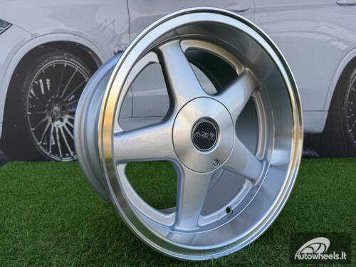 Ratlankis Azev Type A Style R15X8J 5X100/5X114.3 ET20 73.1 Silver with Diamond Cut Lip