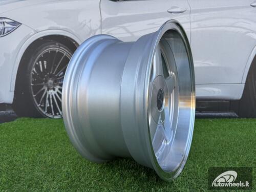 Ratlankis Azev Type A Style R15X8J 5X100/5X114.3 ET20 73.1 Silver with Diamond Cut Lip