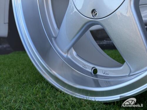 Ratlankis Azev Type A Style R15X8J 5X100/5X114.3 ET20 73.1 Silver with Diamond Cut Lip