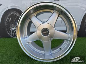 Ratlankis Azev Type A Style R15X8J 5X100/5X114.3 ET20 73.1 Silver with Diamond Cut Lip wheel
