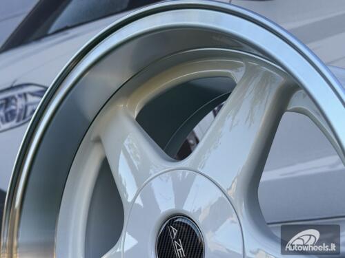 Ratlankis Azev Type A Style R15X8J 4X100/4X114.3 ET20 73.1 White with Diamond Cut Lip wheel