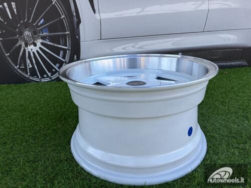 Ratlankis Azev Type A Style R15X8J 4X100/5X114.3 ET20 73.1 White with Diamond Cut Lip