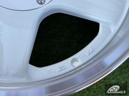 Ratlankis Azev Type A Style R15X8J 4X100/5X114.3 ET20 73.1 White with Diamond Cut Lip wheel