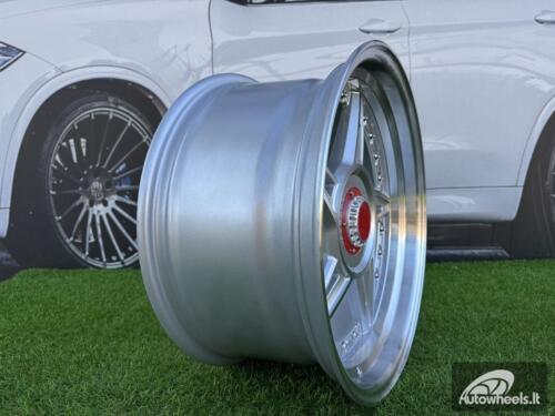  Ratlankis Ferarri 458 Split Style R17X8.5J 5X112/5X120 ET20 73.1 Silver with Diamond cut and silver rivets