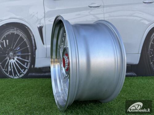 Ratlankis Ferarri 458 Split Style R17X8.5J 5X112/5X120 ET20 73.1 Silver with Diamond cut and silver rivets wheel