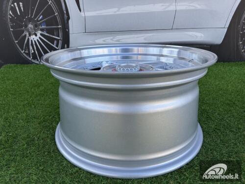 Ratlankis Ferarri 458 Split Style R17X8.5J 5X112/5X120 ET20 73.1 Silver with Diamond cut and silver rivets wheel