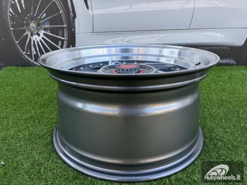  Ratlankis Ferarri 458 Split Style R17X8.5J 4X100/4X108 ET20 73.1 Grey with Diamond cut and silver rivets