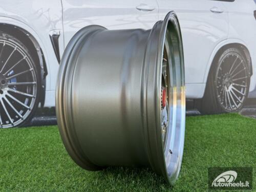  Ratlankis Ferarri 458 Split Style R17X8.5J 5X100/5X114.3 ET20 73.1 Bronze with Diamond cut and gold rivets