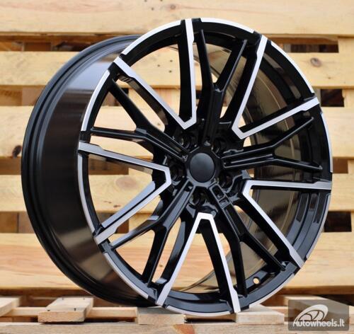 Ratlankis R19x8  5X120  ET  30  72.6  3S1284  Black Polished (MB)  For BMW  (K4)  (HYBRID FORGED Rear+Front)