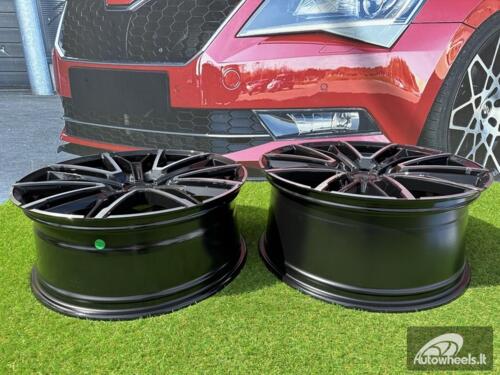 Ratlankis R19x9  5X120  ET  44  72.6  3S1284  Black Polished (MB)  For BMW  (K4)  (HYBRID FORGED Rear+Front)